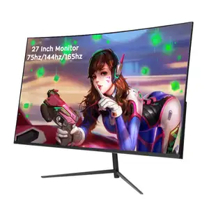 Oem Odm 75hz 144hz 165hz 240hz Monitors Frameless Lcd Moniteur Pc Computer Led Curved Flat Screen 27 Inch Gaming Monitor