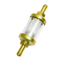 Cnc 8mm 5-16 filtre à carburant à gaz en ligne pour moto universelle Scooter Dirt Pit Bike ATV Quad UTV Go Kart