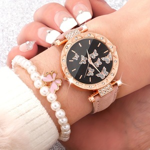 Nuovo <span class=keywords><strong>Orologio</strong></span> da <span class=keywords><strong>Donna</strong></span> Cenda, Elegante e Alla Moda, Minimalista con Quadrante a Farfalla e <span class=keywords><strong>Cinturino</strong></span> <span class=keywords><strong>in</strong></span> <span class=keywords><strong>Pelle</strong></span>, Set <span class=keywords><strong>Orologio</strong></span> da <span class=keywords><strong>Donna</strong></span> - Product Image 4