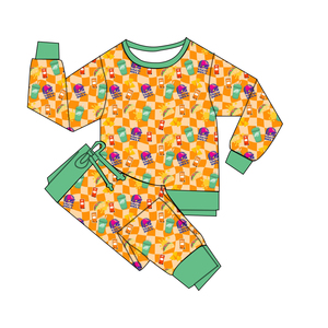 Ensembles bébé en bambou Ensembles de <span class=keywords><strong>sweat</strong></span>-shirts violets Ensembles de sport en bambou Ensembles de jogging écologiques pour enfants Ensembles de sport durables pour garçons - Product Image 1