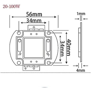 Công suất cao 50 Wát SMD <span class=keywords><strong>LED</strong></span> phát triển ánh sáng bóng đèn quang phổ đầy đủ màu hồng - Product Image 3