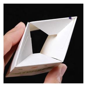 Takeway French Fry Popcorn <span class=keywords><strong>Chips</strong></span> Nouilles Alimentaire Gobelet En Papier Logo Personnalisé Imprimé Pliable Carré Frites Tasses - Product Image 5