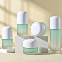 Flacons en verre pour fond de teint cosmétique de 30 ml, 50 ml, 100 ml, 120 ml, 50 g, forme capsule, emballage de flacon de lotion pour soins de la peau