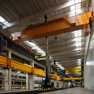 Pont roulant électrique à double poutre robuste, neuf, 100T, haute efficacité, fonctionnement précis, moteur 12m - Product Image 1