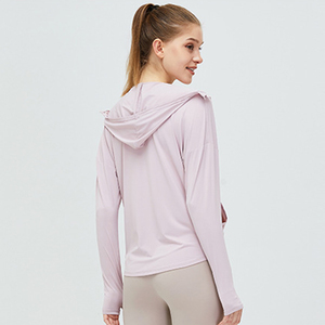 Chaqueta informal para <span class=keywords><strong>mujer</strong></span> Moda para <span class=keywords><strong>mujer</strong></span> 2023 Ropa a prueba de sol Cremallera Dobladillo curvo Chaqueta de fitness para <span class=keywords><strong>mujer</strong></span> - Product Image 3