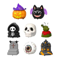 Voitures jouets éducatives en plastique personnalisées à rétrofriction, modèles Citrouille, Fantôme, Squelette, pour enfants de 2 à 4 ans, cadeaux de fête