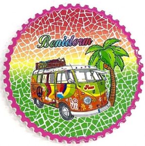 Benidom Spanish Ceramic Coasters Travel Souvenir Mats & <b>Pads</b> for Home or Office for Daily Use - Product Image 1