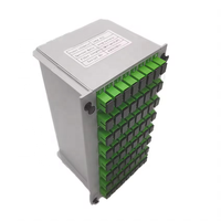 Vente chaude 1x4 1x8 1x16 1x32 1x64 Fibre Optique PLC Splitter LGX Box Cassette Card Insertion Type SC LC APC/UPC LGX PLC Splitter