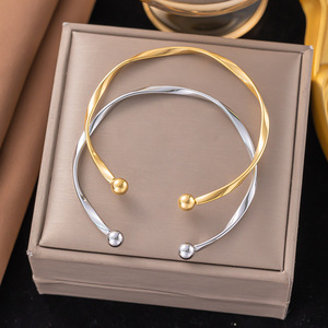 Bracciale in oro 18K con perline in acciaio inossidabile Non sbiadito intrecciato Mobius nordico Viking polsino <span class=keywords><strong>Bang</strong></span> rune per uomo - Product Image 6