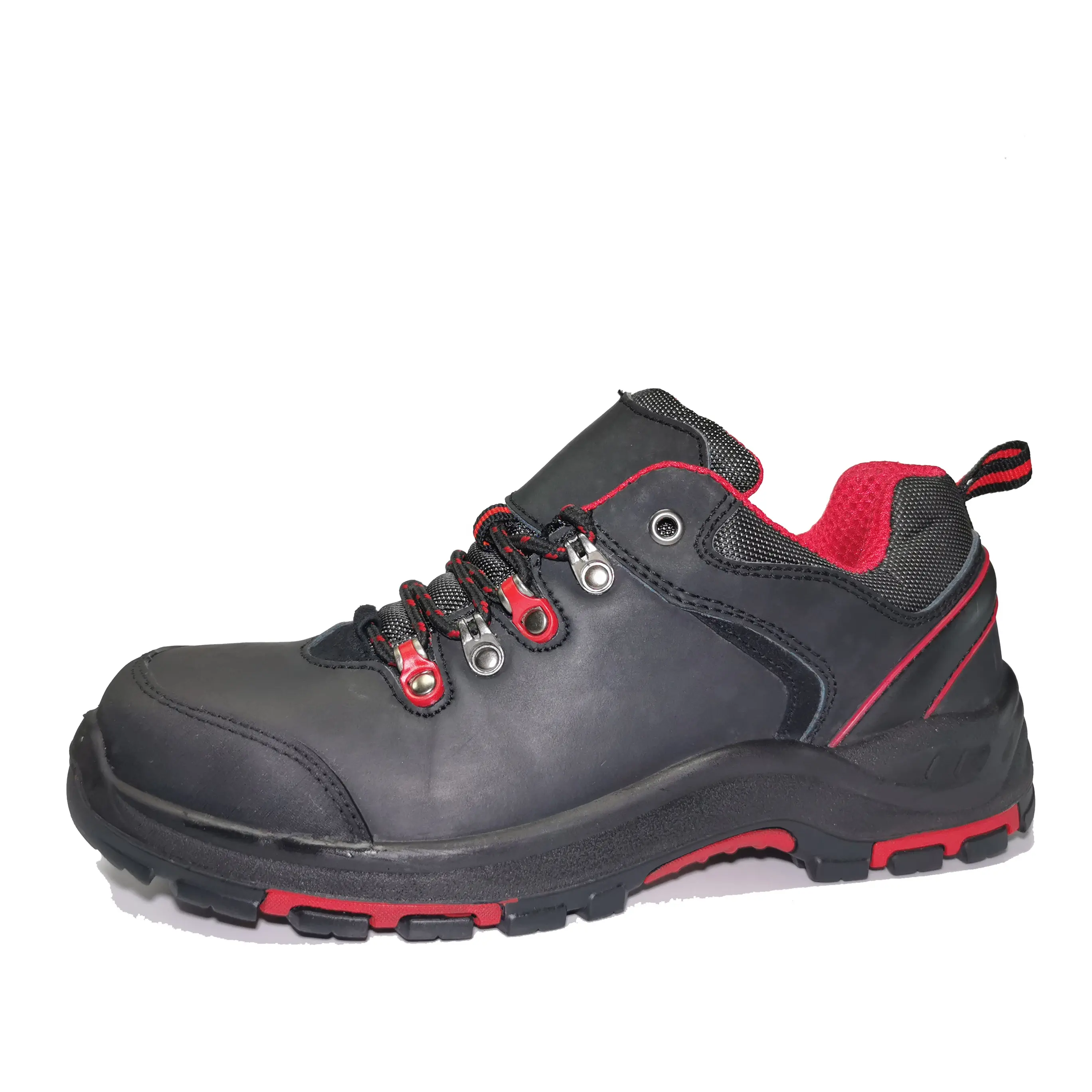 낮은 발목 누벅 가죽 미끄럼 방지 노동 남성 작업 신발 산업 오일 안전 신발