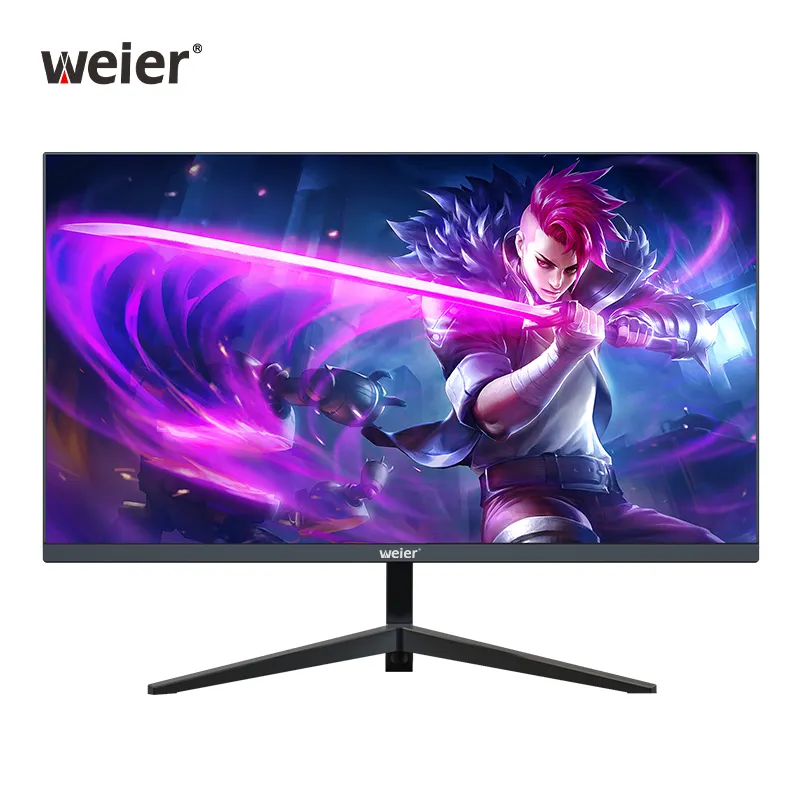 Weier 24" inch wide home office monitor professional 1920*1080 FHD VGA DP CCTV LCD monitors