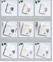 Vente directe usine : Couverture de classeur à anneaux A5 en PVC transparent avec logo personnalisé, organisateur scolaire économique