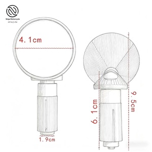 Nouveaux accessoires universels de modification pour moto tout-terrain et véhicule électrique, embouts de guidon mini en alliage d'aluminium, petits rétroviseurs - Product Image 5