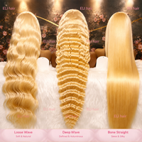 Perruques Lace Front 613 avec Cheveux Brésiliens Vierges Raides et Soyeux, Cheveux Humains Non Traités, Prêtes à Porter pour Femme Noire