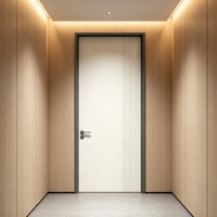 Porte en aluminium et bois écologique, résistante à la corrosion, insonorisée et anti-humidité, pour chambre de villa, taille et couleur personnalisées