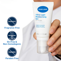Gel Hydratant Ultra Léger OEM à la Niacinamide et à l'Acide Hyaluronique, Sans Huile, Sans Parfum, Sans Silicone, Affinant les Pores, Jour et Nuit