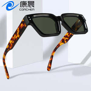 Nouvelles lunettes de soleil carrées unisexes, monture TR90, verres polarisés TAC, protection UV400, pour le soleil, les voyages, la conduite, la mode - Product Image 3