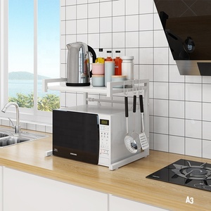 La fabbrica di vendita calda di <span class=keywords><strong>mobili</strong></span> da <span class=keywords><strong>cucina</strong></span> <span class=keywords><strong>Organizer</strong></span> espandere il supporto a microonde mensola Stretch forno rack - Product Image 4