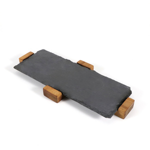 Vajilla de pizarra <span class=keywords><strong>con</strong></span> temática para restaurante, plato de <span class=keywords><strong>sushi</strong></span>/sashimi/queso para barbacoa y <span class=keywords><strong>Buffet</strong></span> - Product Image 4