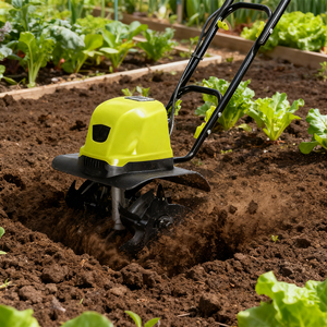 محراث كهربائي VERTAK بقوة 800 واط مع شفرة قطع 360 مم ومقبض قابل للطي على شكل حرف H وعمق عمل 180 مم لحدائق الخضروات المنزلية - Product Image 2