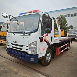 1SUZU KV100 4x2 4Ton <b>Flatbed</b> Wrecker <b>Truck</b> Road Rescue Recovery Tow Vehicle - Product Image 1