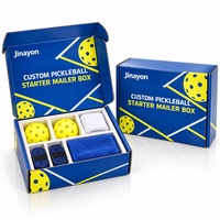 Boîte d'expédition personnalisée pour kit de pickleball, emballage en carton ondulé auto-scellant pour la vente au détail