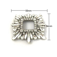 Nouveau clip de chaussure en métal à la mode pour femmes avec cristal et strass décoration Chic charme boucle accessoire pour chaussures
