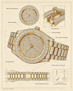 Reloj de Lujo Ligero Personalizado en Oro de 18K |   Reloj de Pulsera de Lujo Personalizado con Diamantes de Moissanita y <span class=keywords><strong>Piedras</strong></span> <span class=keywords><strong>Preciosas</strong></span> de Color, Diseño OEM - Product Image 4