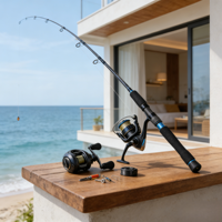 Joran Pancing Baitcasting Air Tawar & Air Asin Serat Karbon Aksi CEPAT Ultra Ringan untuk Penggemar Memancing di Laut