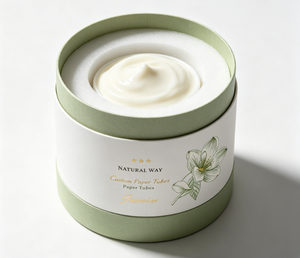 Cosmetic Paper Tube Green Gold <b>Foil</b> Recyclable Packaging for Face Cream Skincare <b>Container</b> - Product Image 2