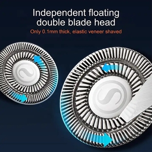 Men 3D <b>Shaver</b> Floating Rotary Rechargeable Mini Beard Razor Electric <b>Shaver</b> Triple Blade Wet Dry Face & Body Grooming Kit - Product Image 2