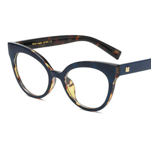Azul gafas de Marco vestido de las mujeres de moda gafas con lentes transparentes grandes gafas miopía <span class=keywords><strong>Nerd</strong></span> gafas Marco, - Product Image 5
