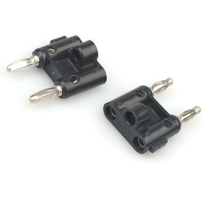 Connecteur femelle BNC vers <span class=keywords><strong>double</strong></span> <span class=keywords><strong>prise</strong></span> mâle banane 4 mm empilable - Product Image 2