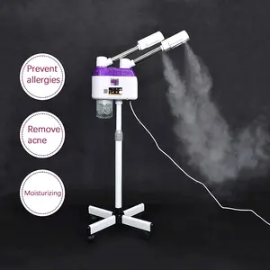 Máquina de beleza de ozônio, spa, uso, tubo duplo, quente e frio, iônico