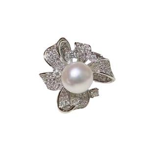 ถาดใส่เครื่องประดับเงินแท้ S925 รุ่น 10548DIY สำหรับใส่ไข่มุก  แบบหนา ชุบเงิน  สำหรับใส่ลูกปัดกลมขนาด 10-13 มม. - Product Image 5