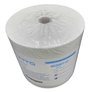 Popular X80 110gsm spunlace tarefa pesada não tecida limpeza toalhetes. 400pcs toalhetes rolo - Product Image 4