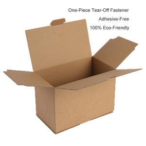 Boîtes en carton ondulé auto-assemblantes 3 plis, écologiques, biodégradables, recyclables, sans colle, à fermeture rapide, anti-effraction, pour briquets et bougies - Product Image 2