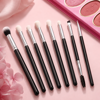 Ensemble de 8 pinceaux de maquillage pour les yeux OEM, logo personnalisé, kit de pinceaux cosmétiques professionnels