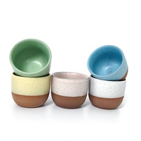 Tasse à café en argile colorée de style moyen-oriental d'Arabie Saoudite, tasse à cappuccino de luxe sans poignée pour la maison, le bureau, le bar, le café, le restaurant