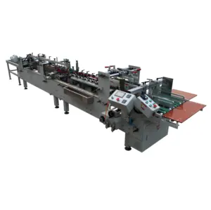 PVC PET Carton <strong>Box</strong> <strong>Folder</strong> and Gluer Machine,automatic Plastic <strong>Box</strong> Folding and Gluing Machine ,plastic <strong>Box</strong> Making Machine - Product Image 1