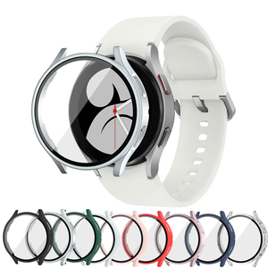 Cam + PC Samsung kılıfı Galaxy İzle <span class=keywords><strong>4</strong></span> 5 6 7 40mm 44mm Samung için tam kapak tampon ekran koruyucu izle 7 40mm - Product Image 2