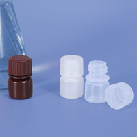 Flacon d'échantillon de laboratoire mini en PP personnalisé de haute qualité, 5 ml, vide, pour réactifs liquides, avec bouchon à vis, conteneur scellable, marquage à chaud, 100 %