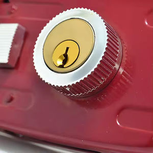 שער מפתח פלדה מלוטש מעושן 101 עמיד סוג עמיד אבטחה אוניברסלי נגד גניבה מנעול ברזל חיצוני עץ - Product Image 5