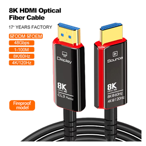 Câble <span class=keywords><strong>HDMI</strong></span> Fibre Optique Qualité Professionnelle Ultra Haute Vitesse A129 8K 60Hz HDR pour Installation Murale - Product Image 1