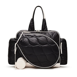 Sac à dos de tennis en peluche matelassé de luxe pour femmes Logo personnalisé pour Gym Badminton Pickleball Paddle Racket Bag White Sports Use - Product Image 5