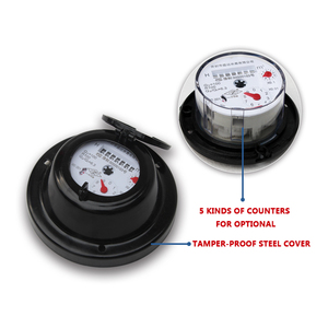 Compteur d'eau de pluie mexicain 100 mm vertical Woltman OEM IP68 Corps en fonte certifié ISO - Product Image 5