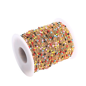 Tùy chỉnh thời trang hot thép không gỉ Men Kính mắt khung Đính Cườm Thủ Công chuỗi đối với trang sức làm - Product Image 3