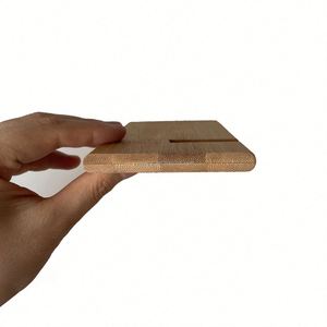 Soporte de Bambú Natural para Teléfono Celular con Logotipo Personalizado, Soporte de Madera para Smartphone para Oficina, Regalo Promocional - Product Image 4