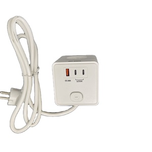 Wellsdiy CE EU Cubo de Enchufes 6 en 1 de 16A con 1 <span class=keywords><strong>Puerto</strong></span> USB-<span class=keywords><strong>A</strong></span>, 2 Puertos USB-C y 3 Tomas de Corriente Alterna, Enchufe de Extensión con Clavija Europea - Product Image 2