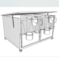Prix d'usine Simple/double/trio stylos à veau/boîte à veau/clapier à veau à vendre